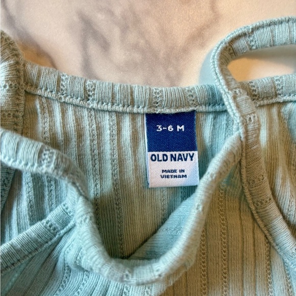 Baby Rainbow and Blue Ruffle Tank Bodysuits Set - Picture 2 of 5